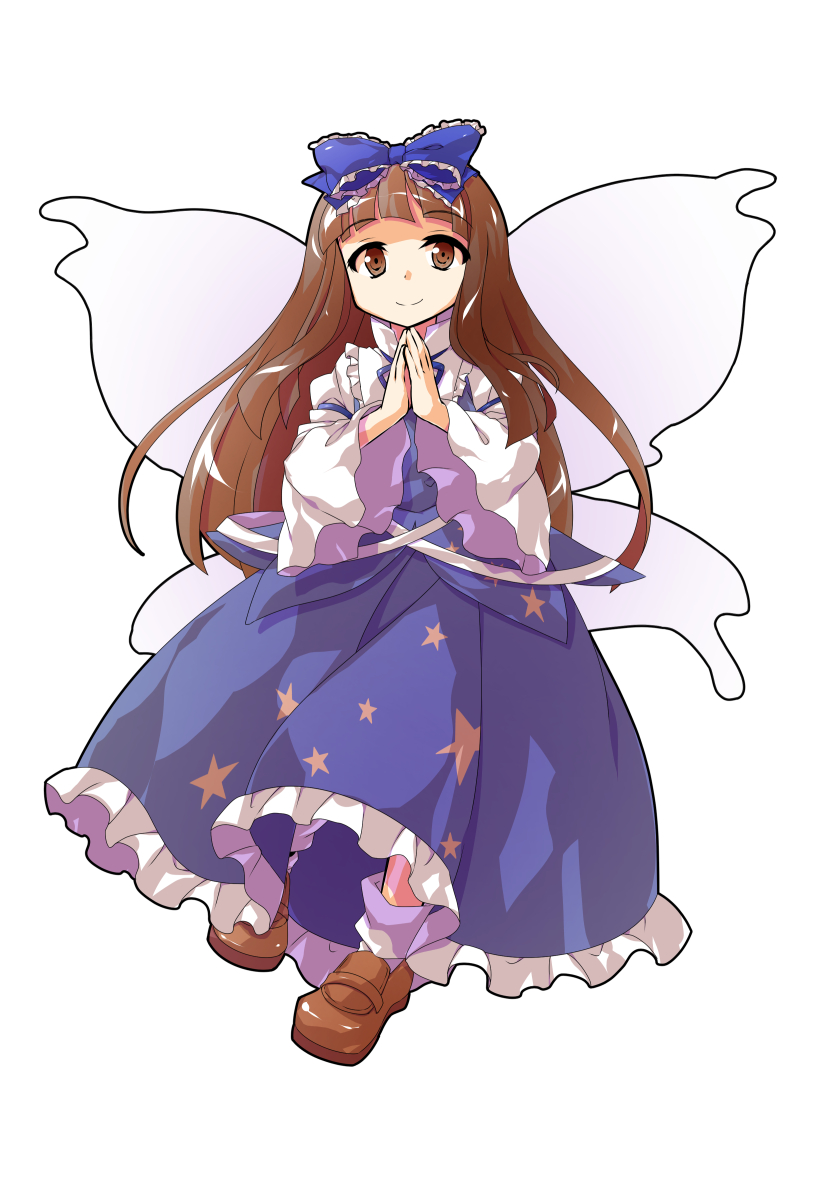 This is a pixiv picture whose title is 合掌スターサファイア立ち絵 表情差分.