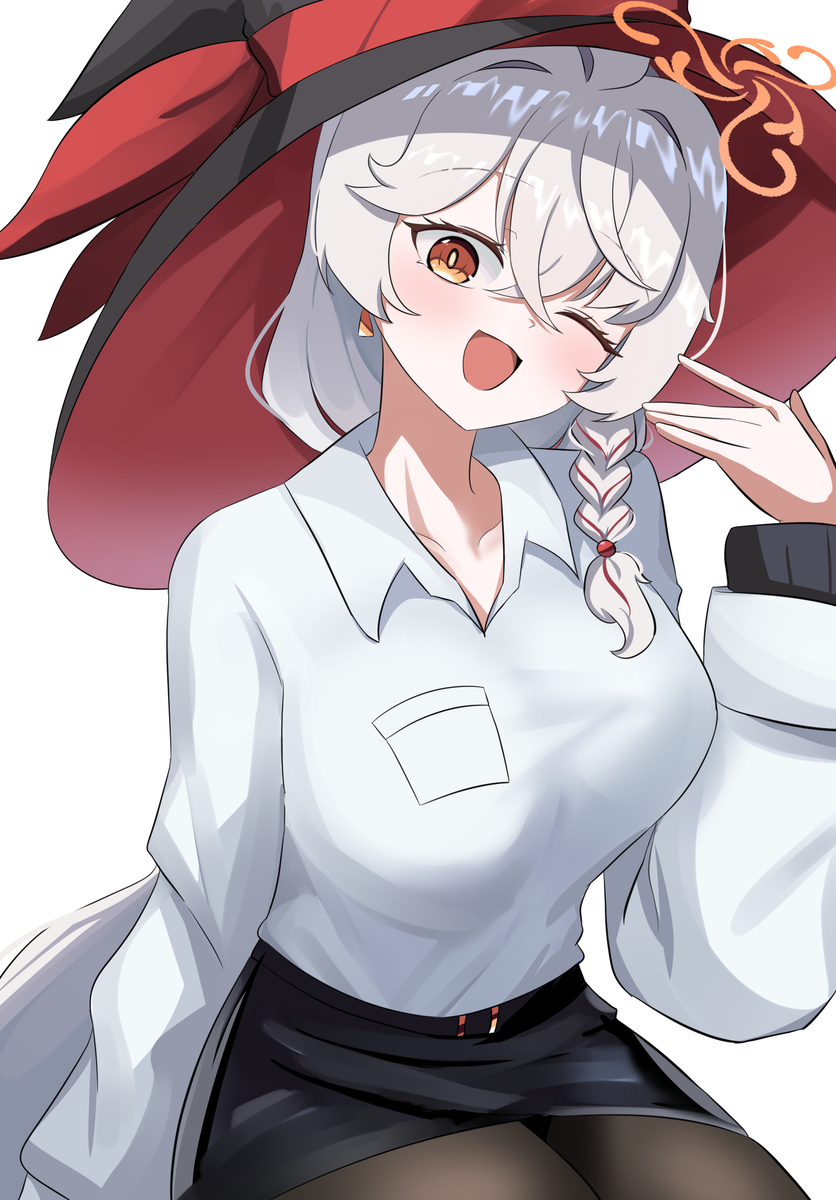This is a pixiv picture whose title is 윙크 에리.