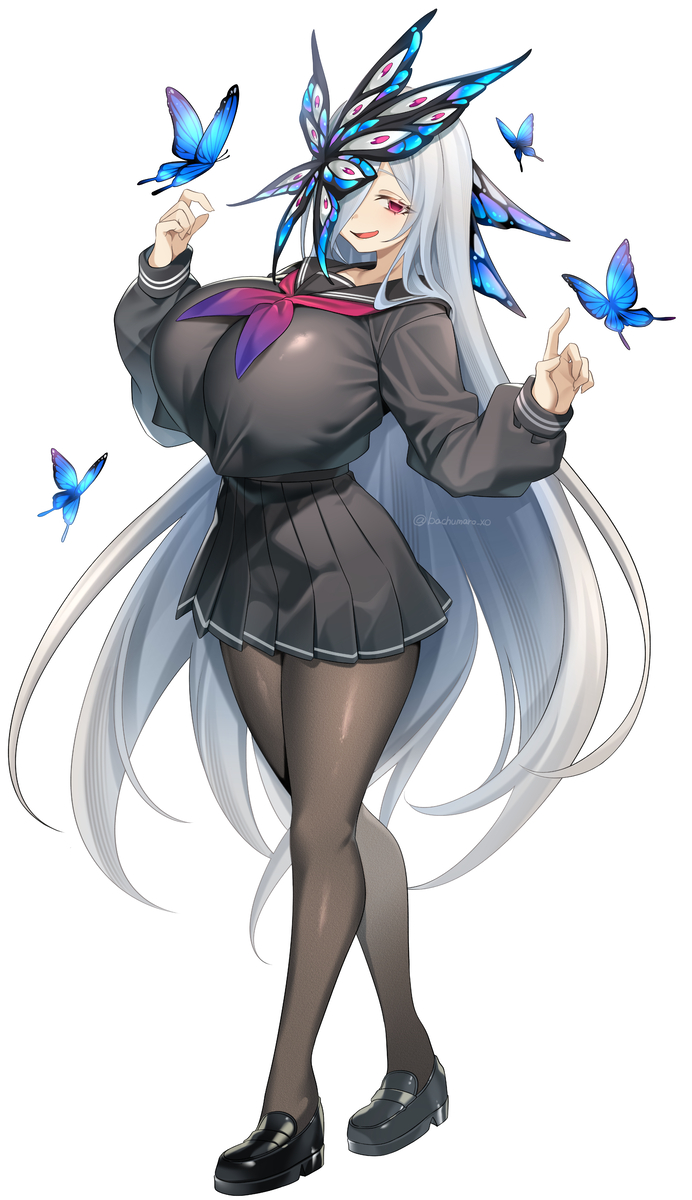 This is a pixiv picture whose title is 蝶娘.