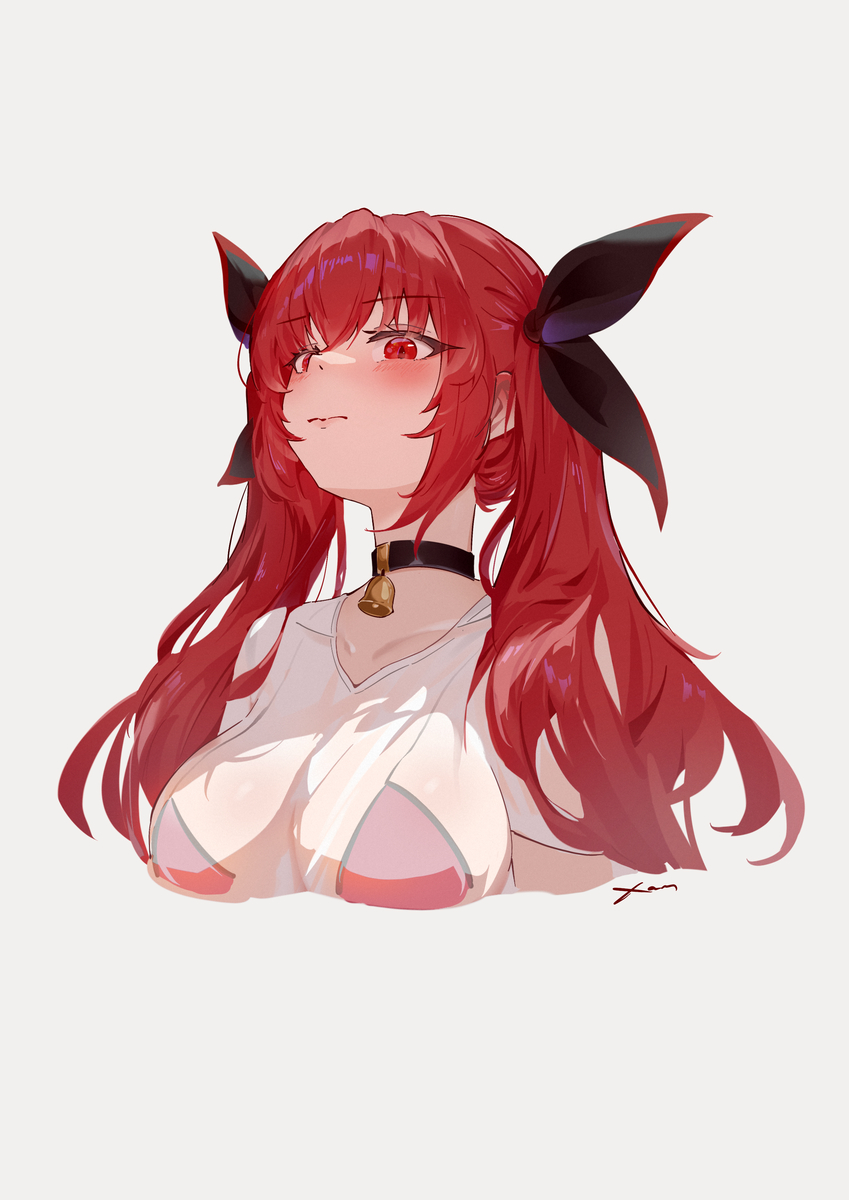 This is a pixiv picture whose title is 摸琴里.