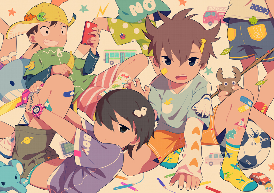 This is a pixiv picture whose title is OTOKONOKO７.