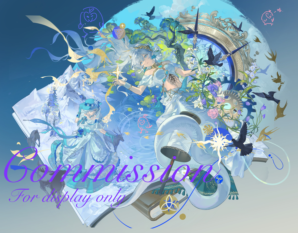 This is a pixiv picture whose title is 💧🌸🐍.