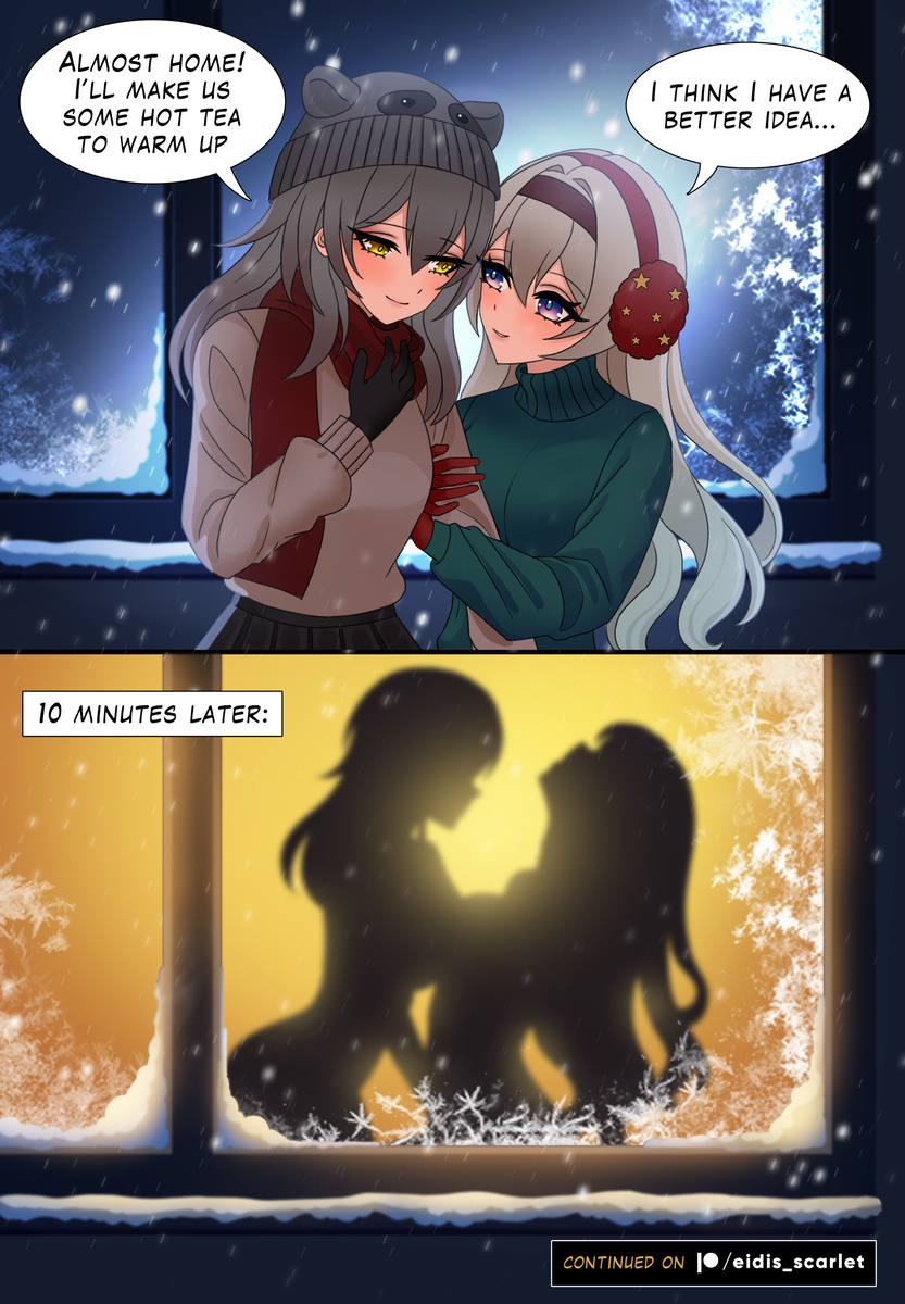 This is a pixiv picture whose title is Getting warm.