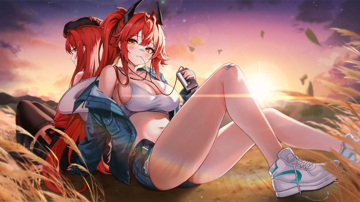 This is a pixiv picture whose title is ラピ：レッドフード & レッドフード:レトロデイズ.