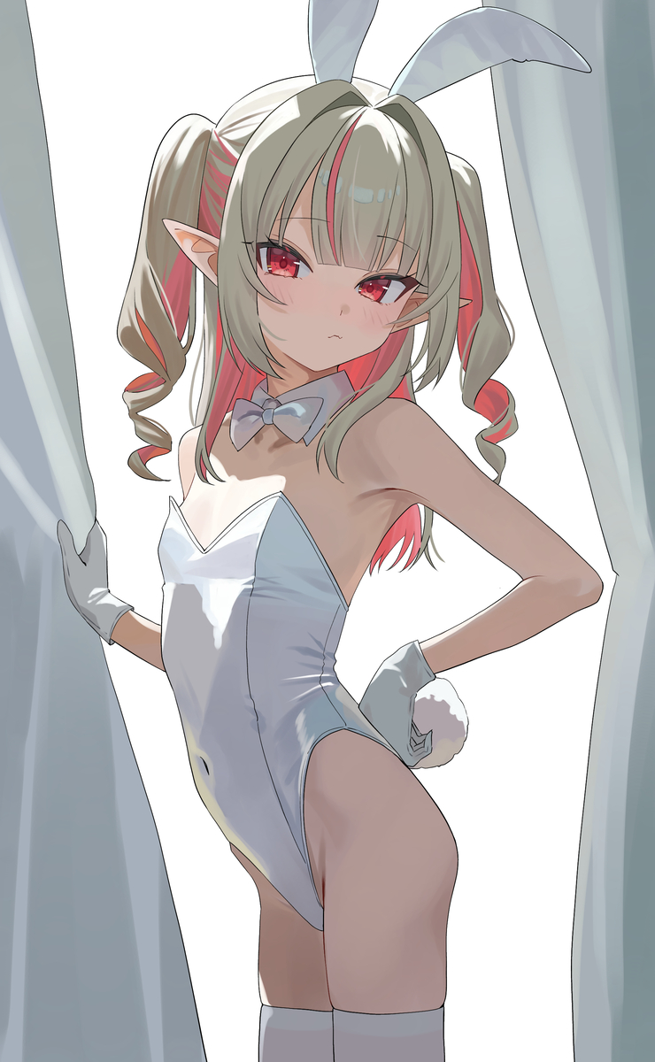 This is a pixiv picture whose title is 白バニーりりむ.