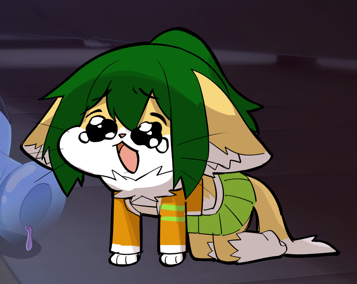 This is a pixiv picture whose title is CUAYO! AHHHHHHHHH! 😿.