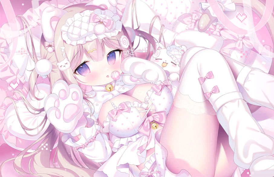 This is a pixiv picture whose title is お菓子ちょうだい〜…🍬🍭.