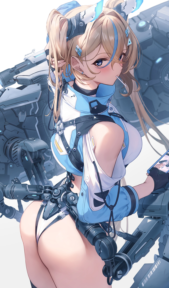 This is a pixiv picture whose title is 手甲ちゃん.