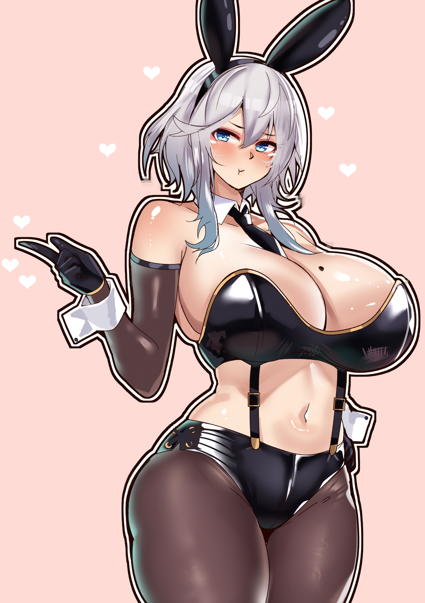 This is a pixiv picture whose title is ワシントンバニー ＋ カリン練習.