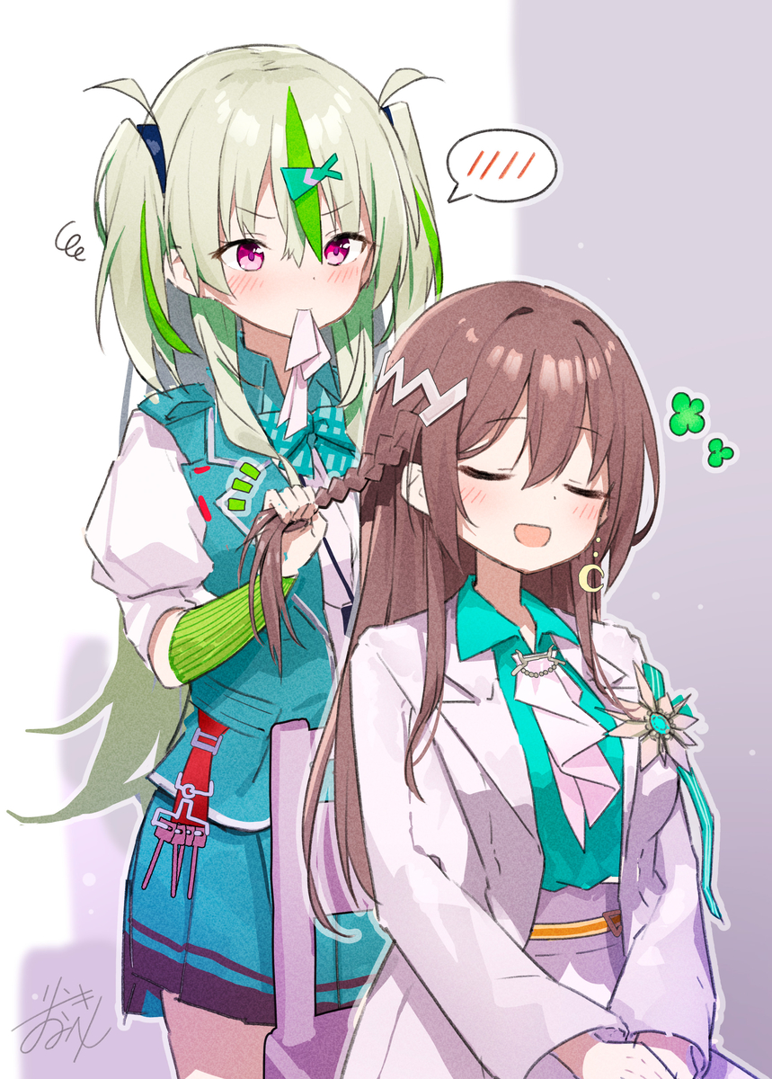 This is a pixiv picture whose title is ひとときを編む.