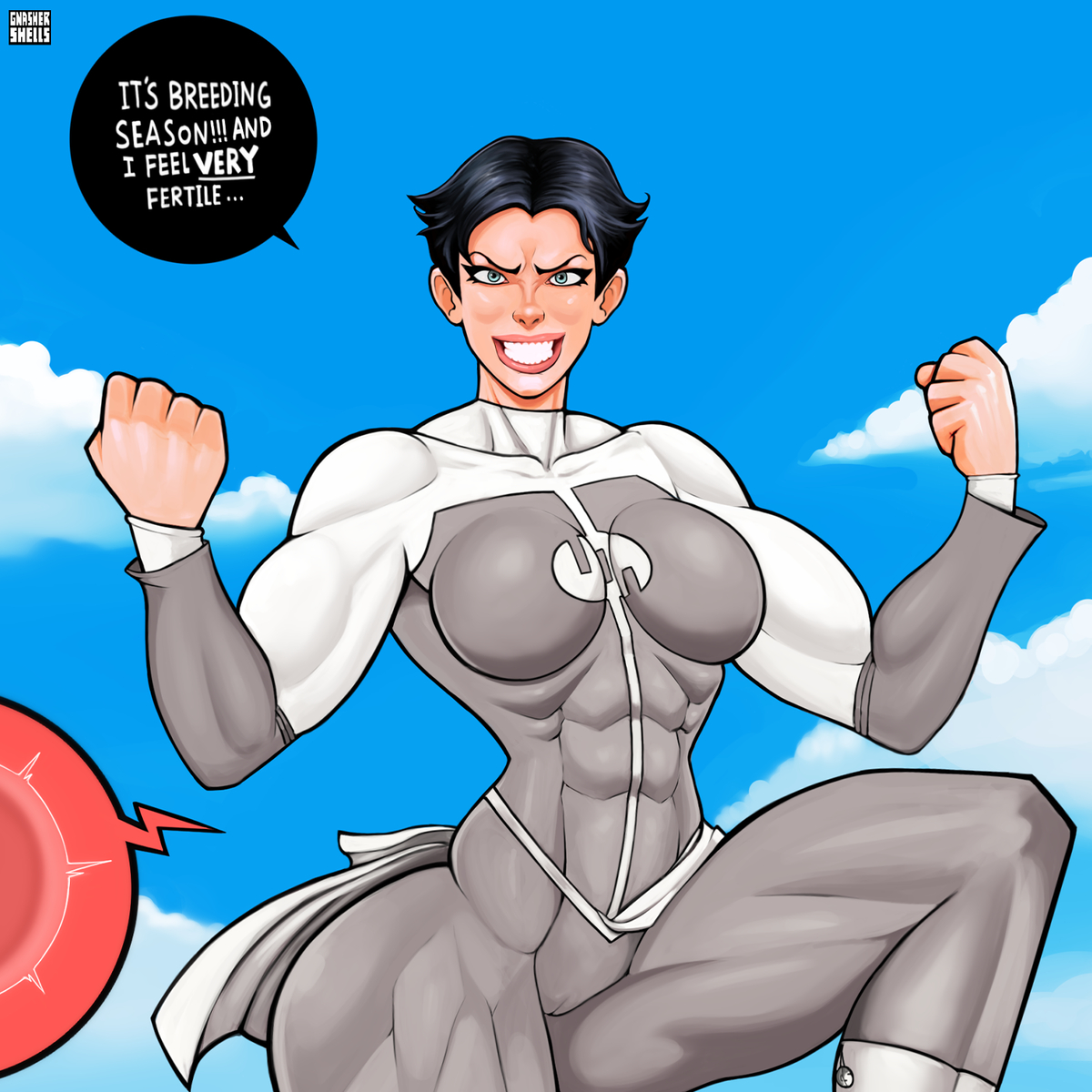 This is a pixiv picture whose title is Anissa needs Mark's milk.