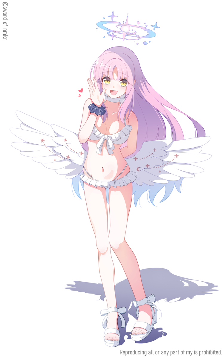 This is a pixiv picture whose title is ミカ（水着）.