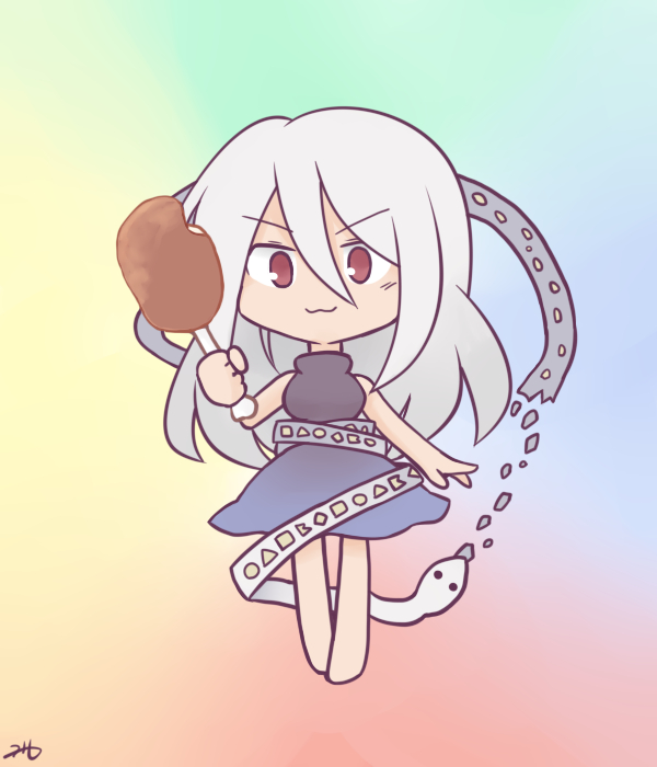 This is a pixiv picture whose title is 鹿肉食べますか？美味しいですよ.