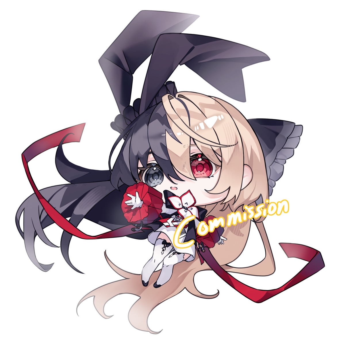 This is a pixiv picture whose title is commission.