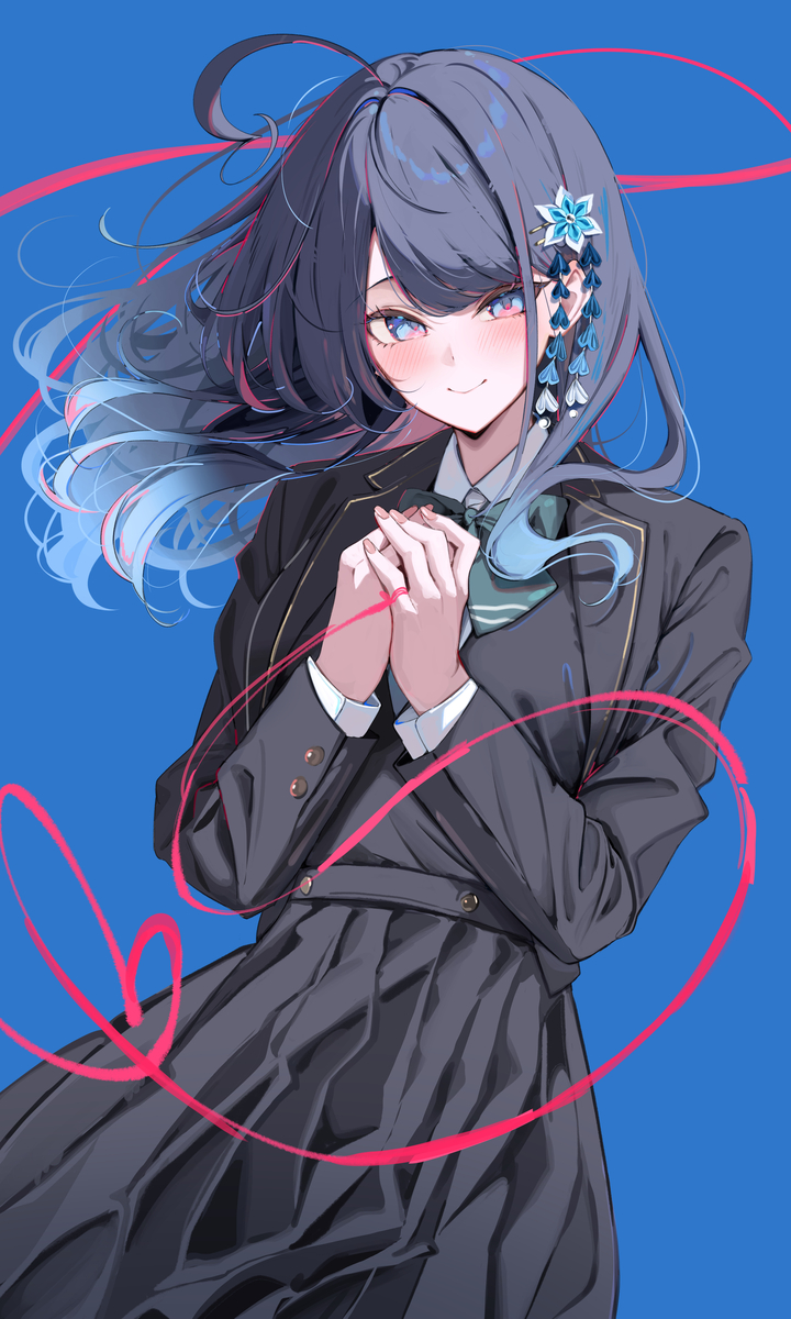 This is a pixiv picture whose title is モブの俺だけにグイグイ来る『氷の女帝』.