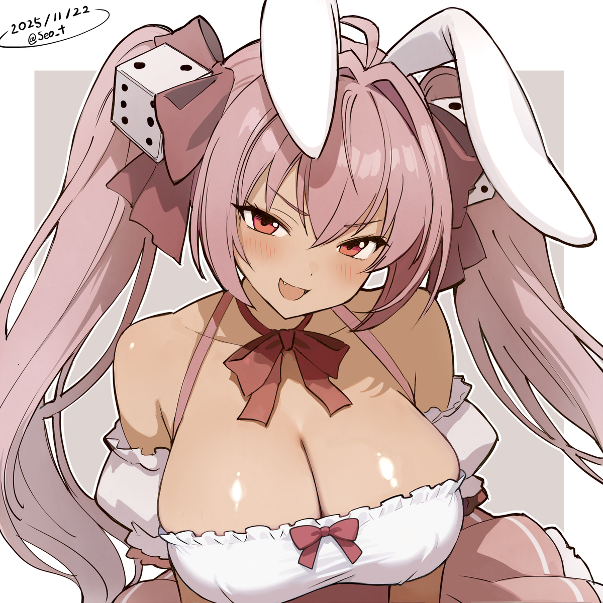 This is a pixiv picture whose title is うさだ.