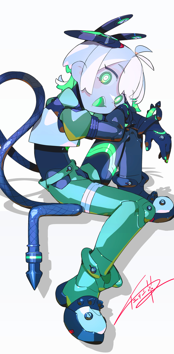 This is a pixiv picture whose title is 💚.