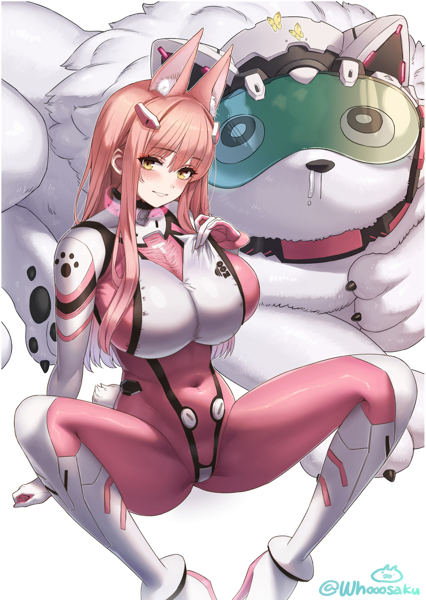 This is a pixiv picture whose title is 【Skeb】ズーキーパー・レオナさん.