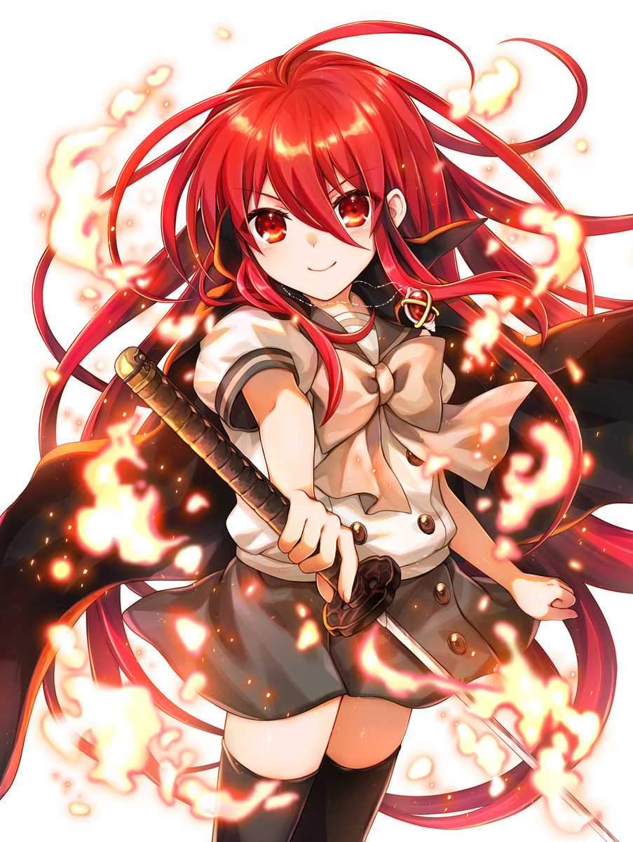 This is a pixiv picture whose title is 炎髪灼眼の討ち手.