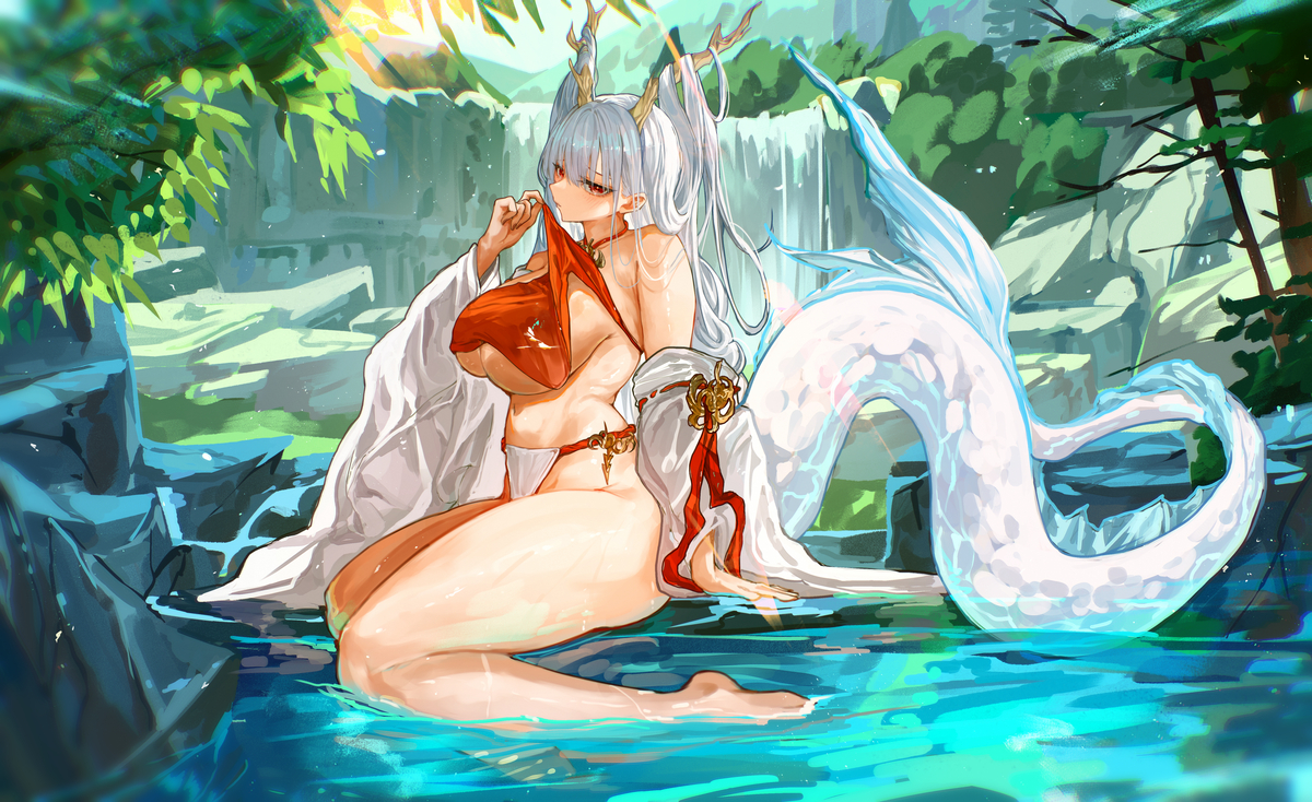 This is a pixiv picture whose title is 🐉.