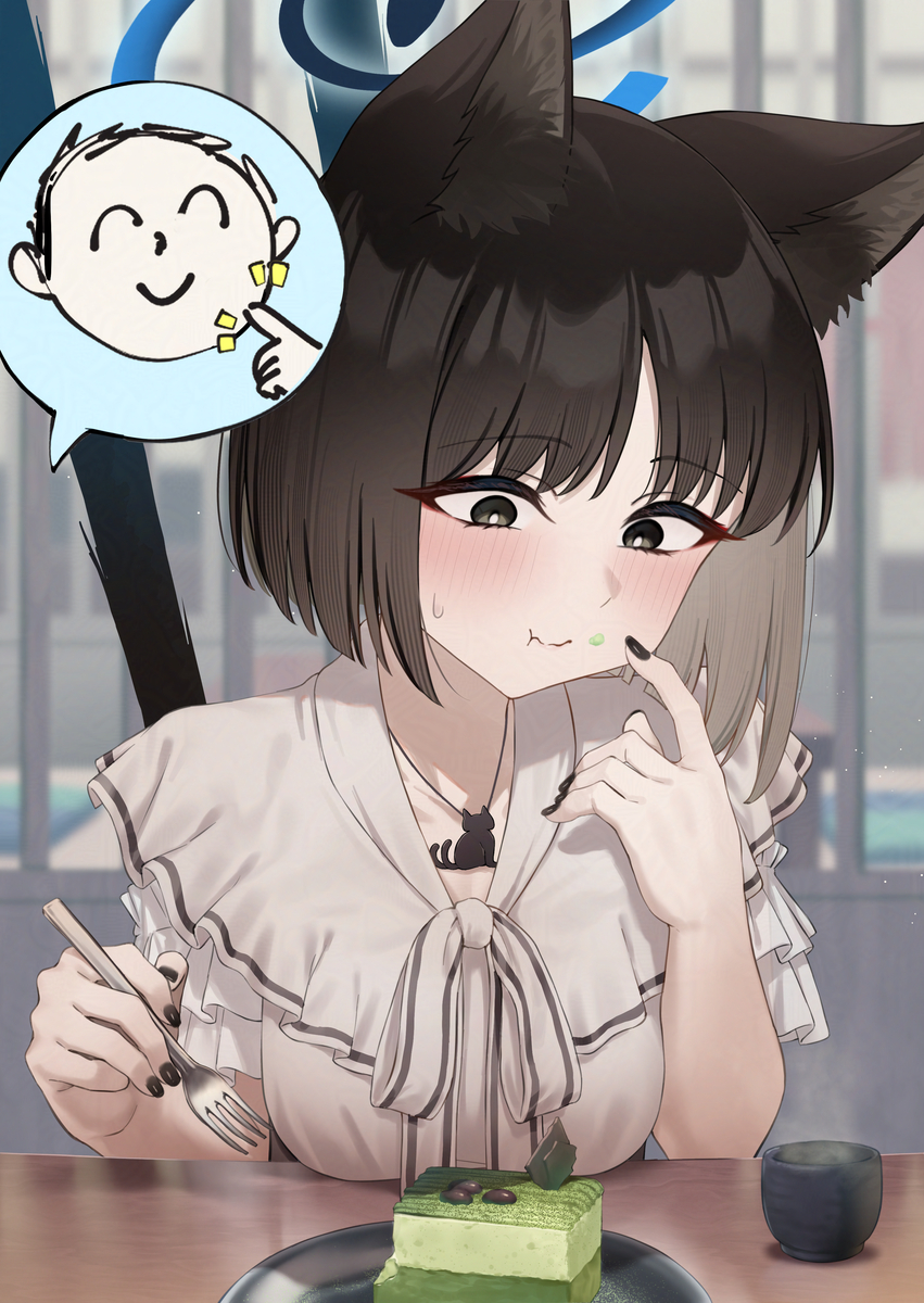 This is a pixiv picture whose title is キキョウとデートシリーズその12：クリーム.