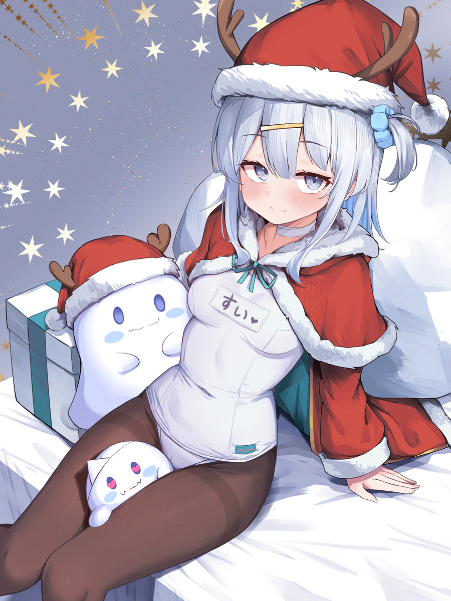 This is a pixiv picture whose title is クリスマすいすい👻💤.