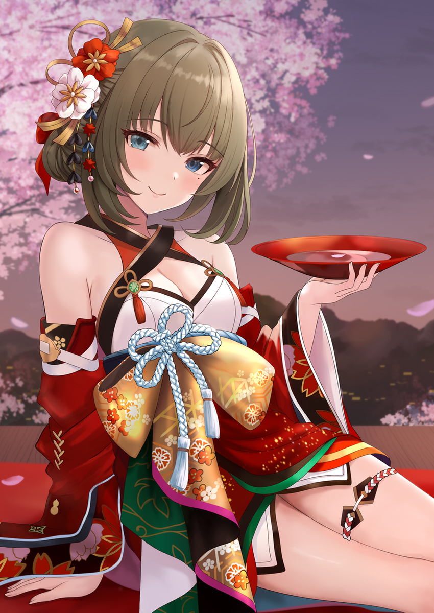 This is a pixiv picture whose title is 【C107】冬コミ新刊イラスト_高垣楓さん.