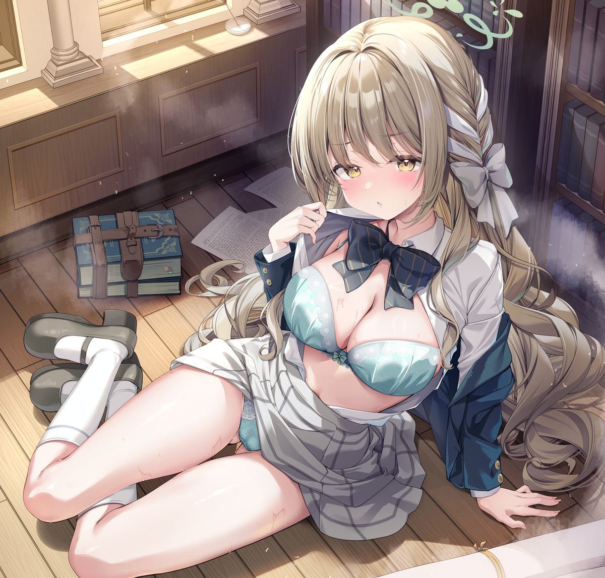 This is a pixiv picture whose title is 悪い先生には….