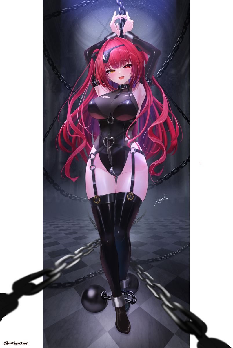 This is a pixiv picture whose title is 囚われマリン.