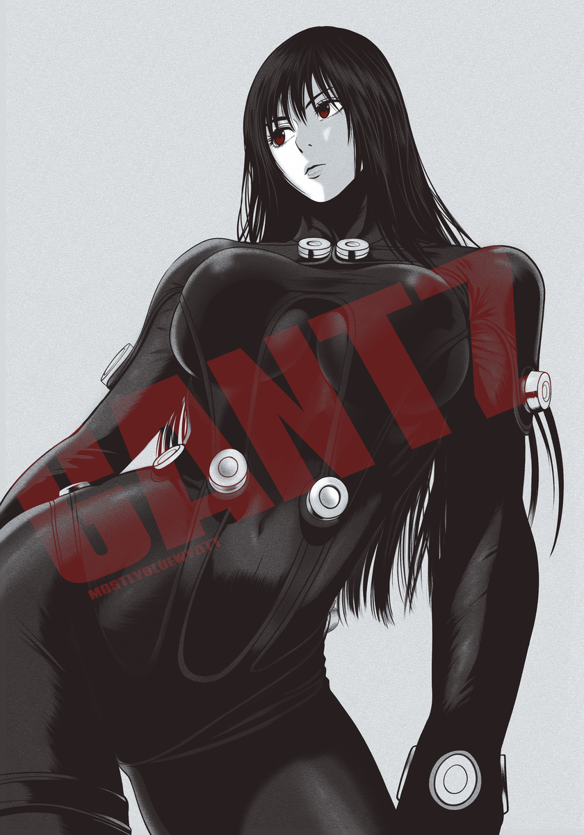 This is a pixiv picture whose title is GANTZ  Reika Shimohira.