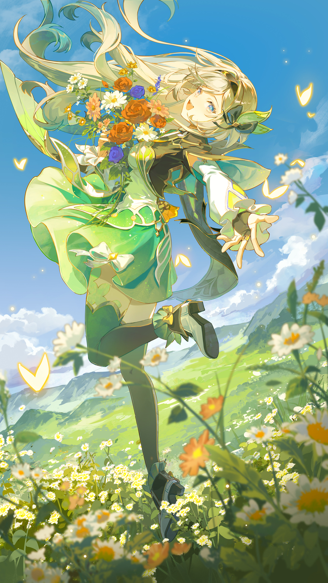 This is a pixiv picture whose title is 画了流萤.