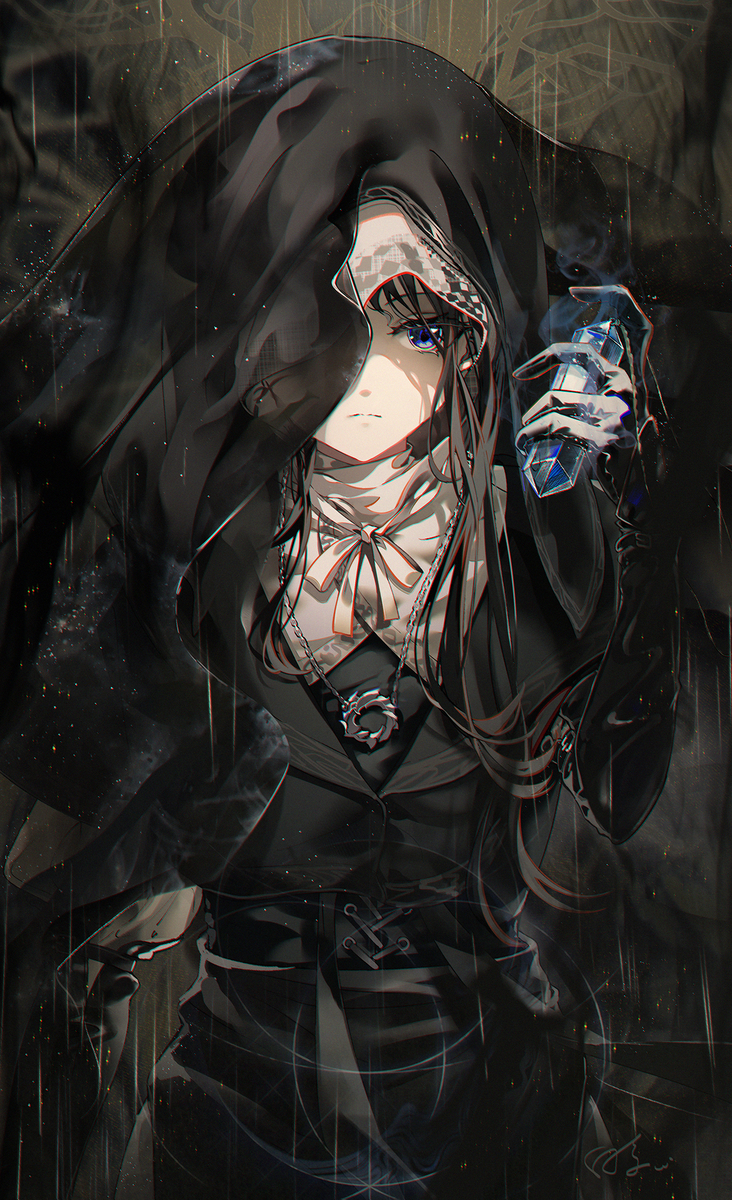 This is a pixiv picture whose title is 葬儀屋.