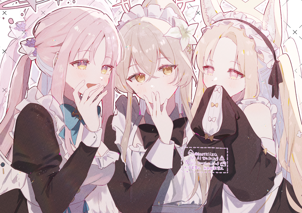 This is a pixiv picture whose title is メイドティーパーティー.