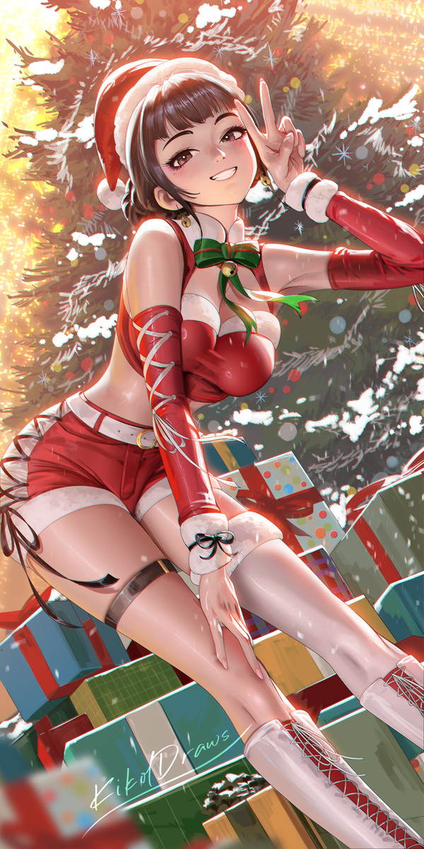 This is a pixiv picture whose title is Christmas Zoey.