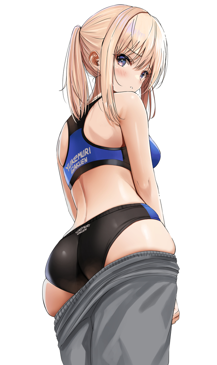 This is a pixiv picture whose title is 楓ちゃんのお尻～.