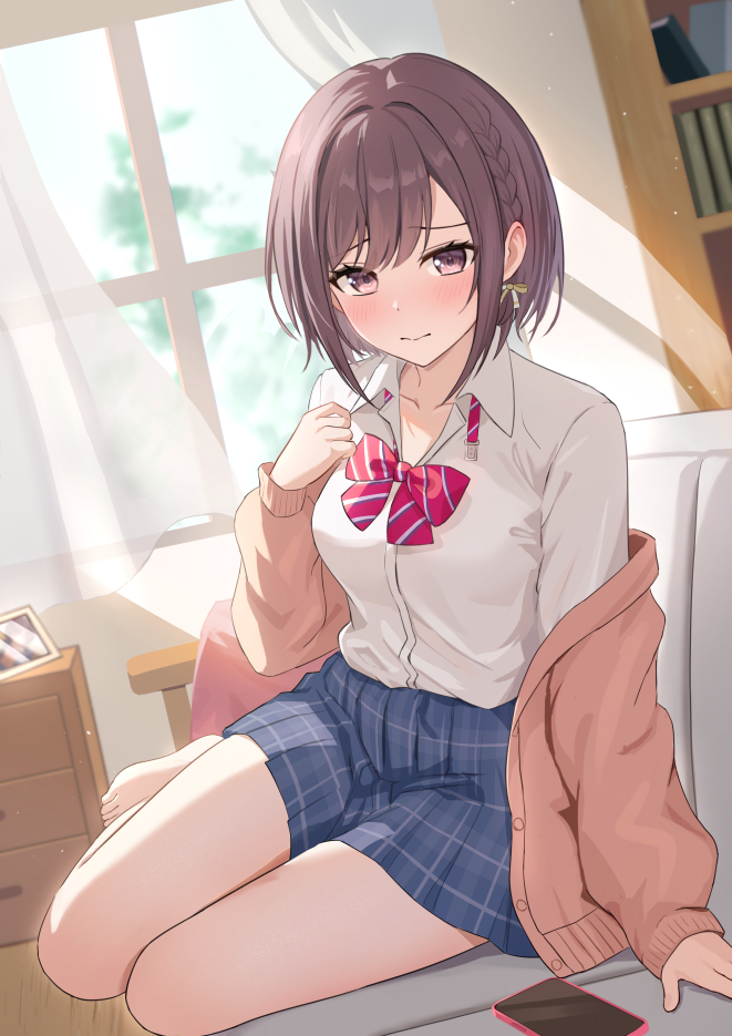 This is a pixiv picture whose title is 物憂げえななん.