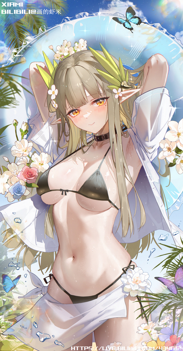 This is a pixiv picture whose title is 夏天画水.