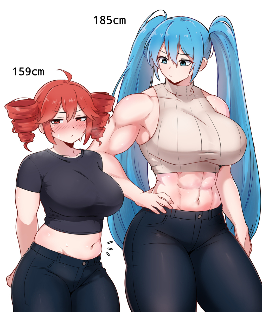 This is a pixiv picture whose title is 185cm.