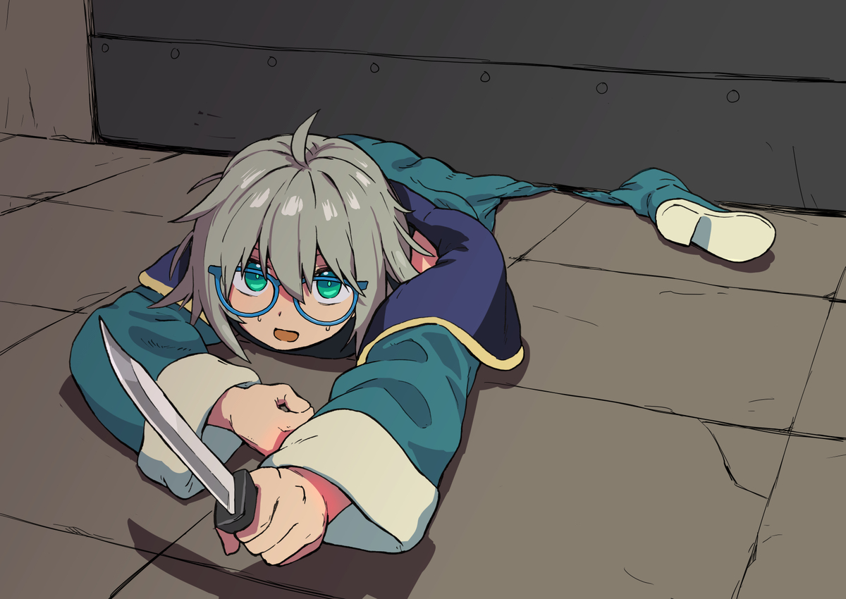 This is a pixiv picture whose title is 脱出するには.