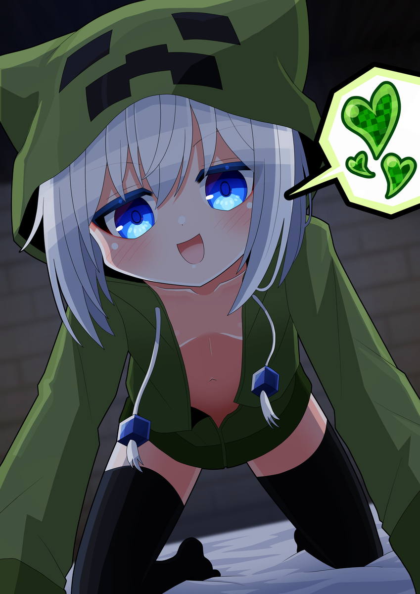 This is a pixiv picture whose title is クリーパーカーちゃん.