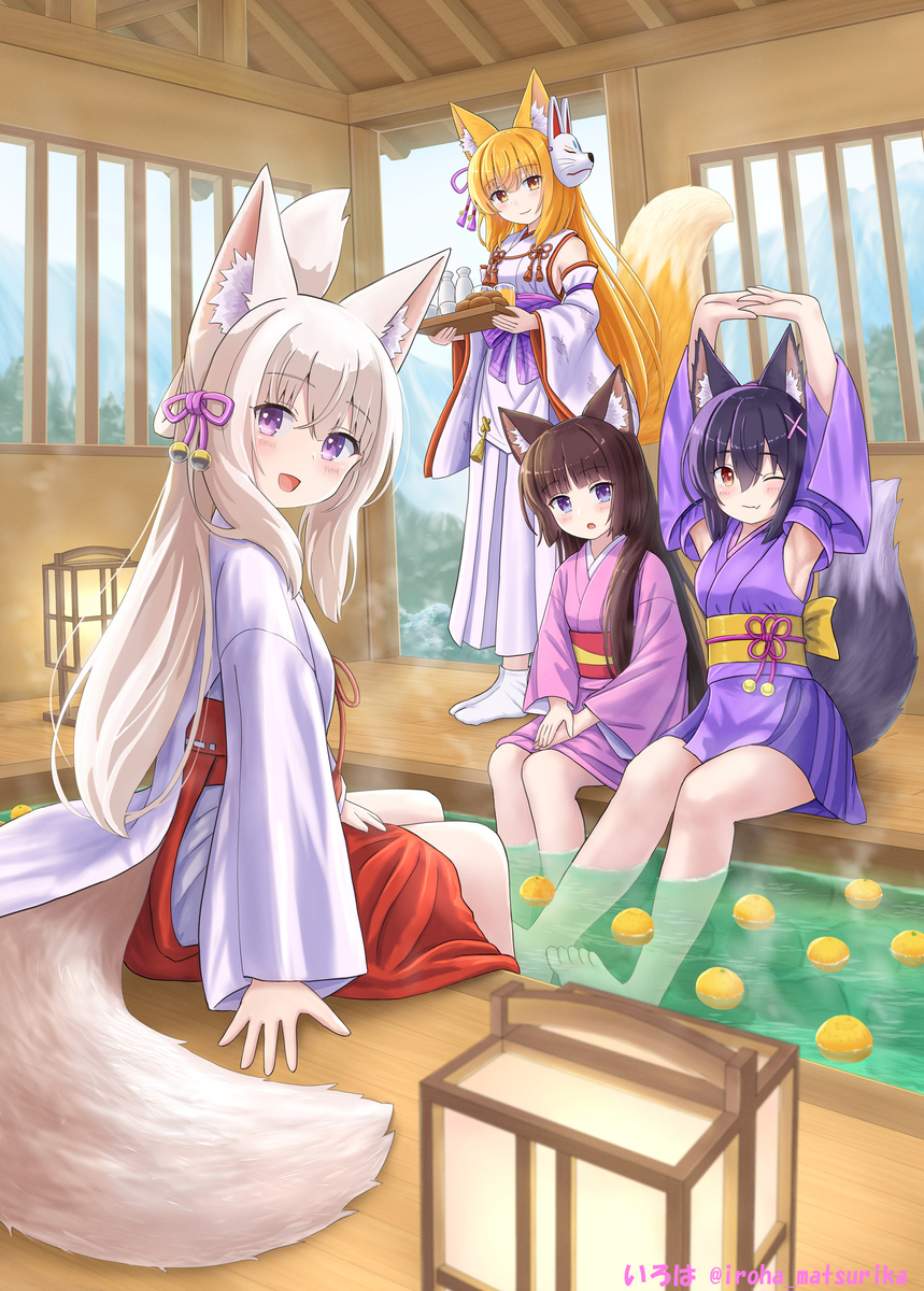 This is a pixiv picture whose title is 冬至♨.