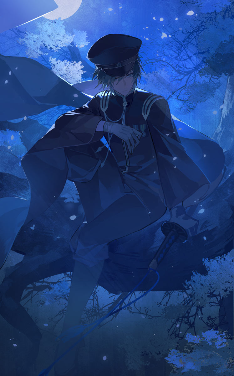 This is a pixiv picture whose title is 蒼雪.