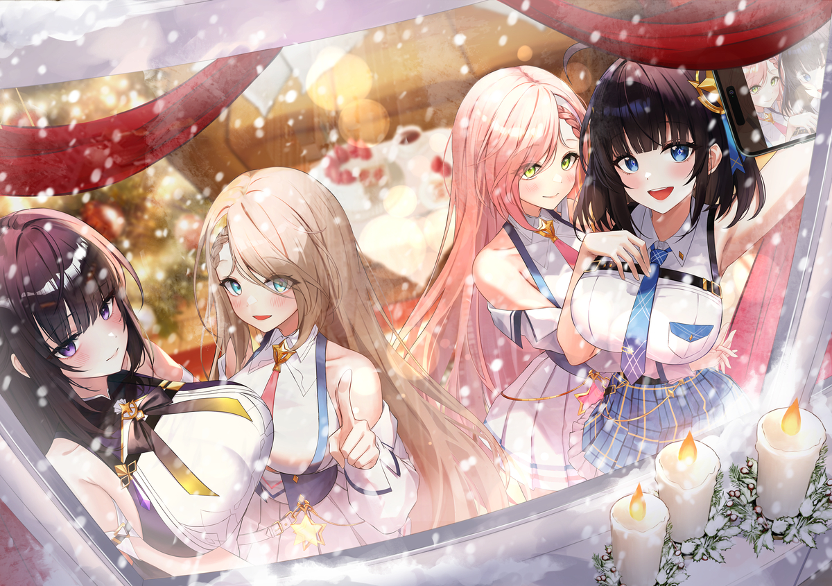 This is a pixiv picture whose title is White Holiday.