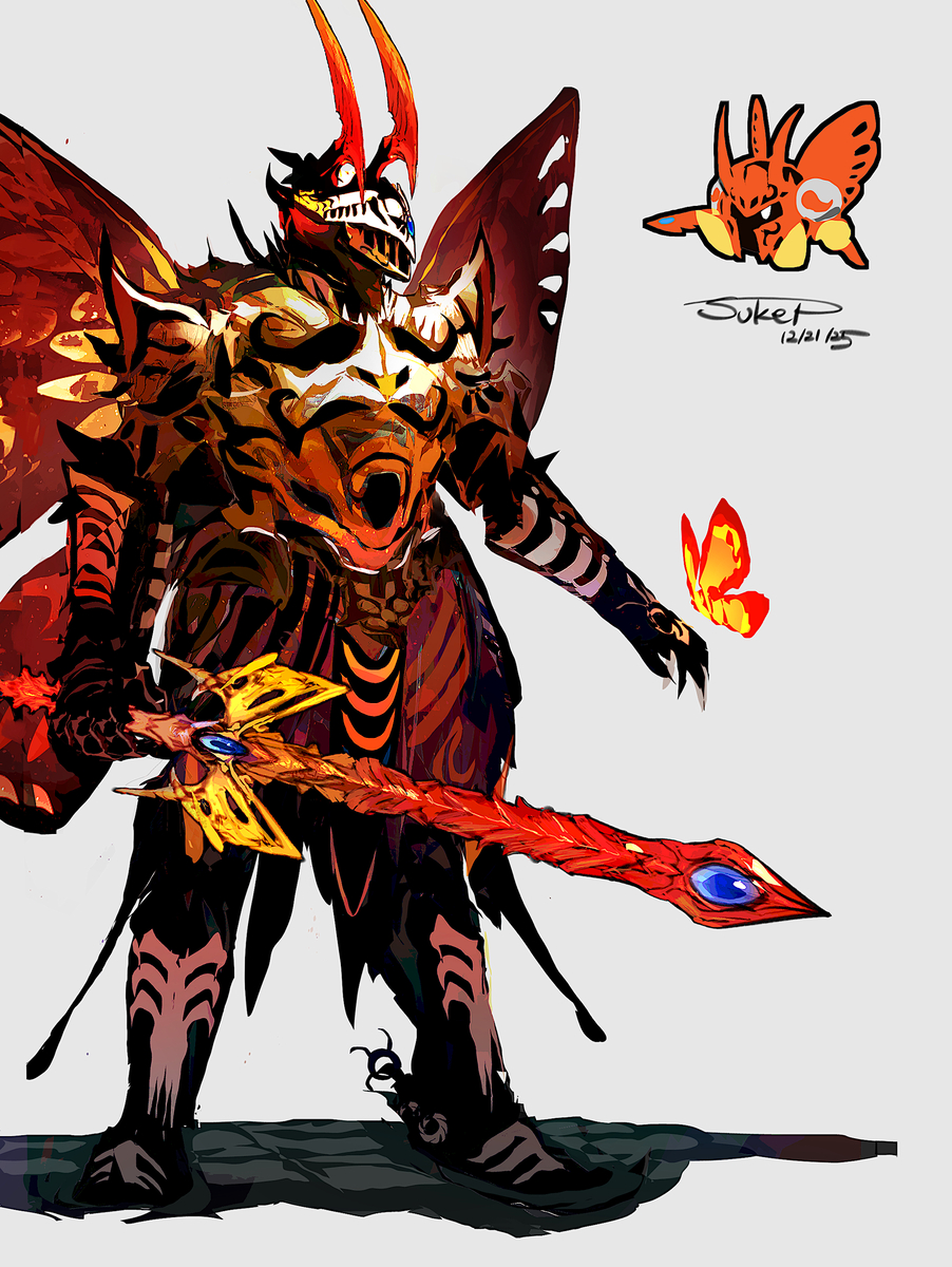 This is a pixiv picture whose title is バルフレイナイトモチーフの騎士.