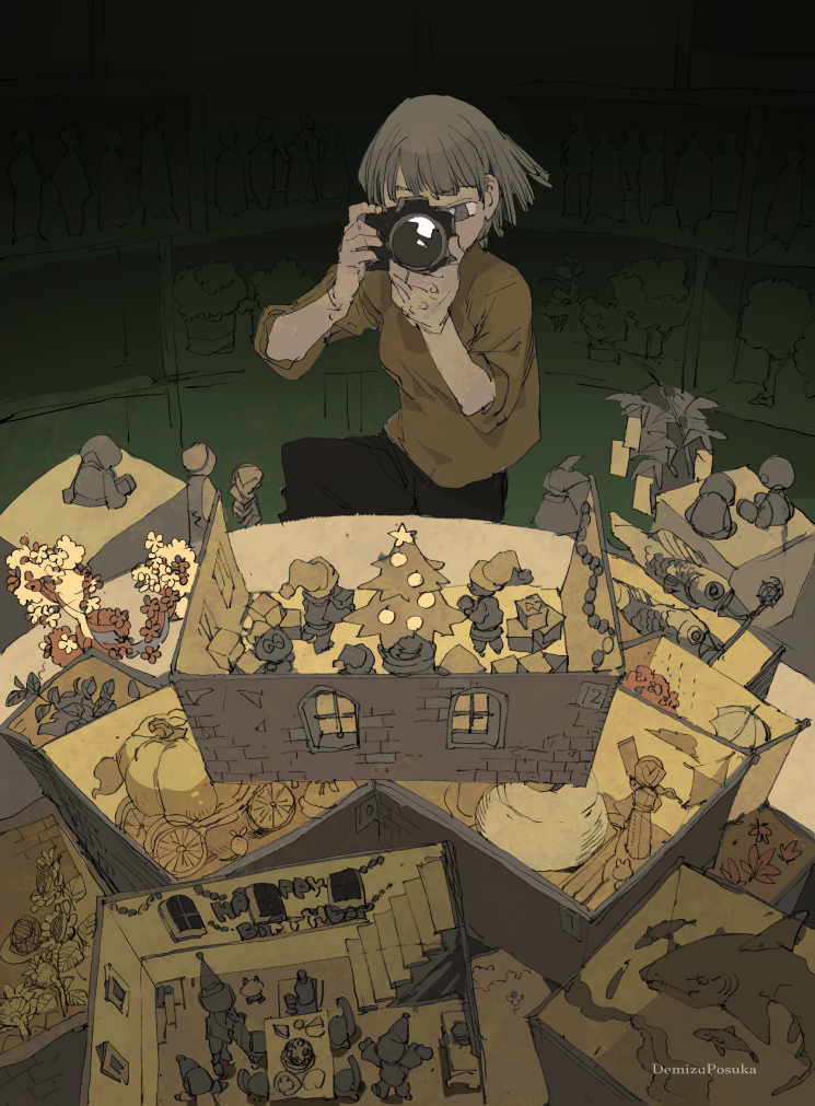 This is a pixiv picture whose title is ただのミニチュア撮影者.