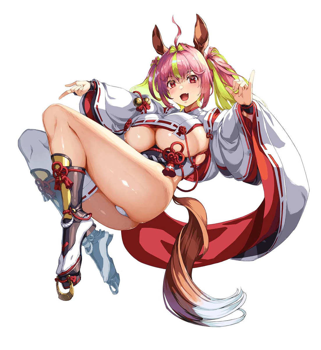 This is a pixiv picture whose title is ウマ巫女様.