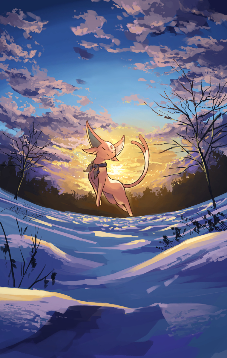 This is a pixiv picture whose title is 朝日に舞う.