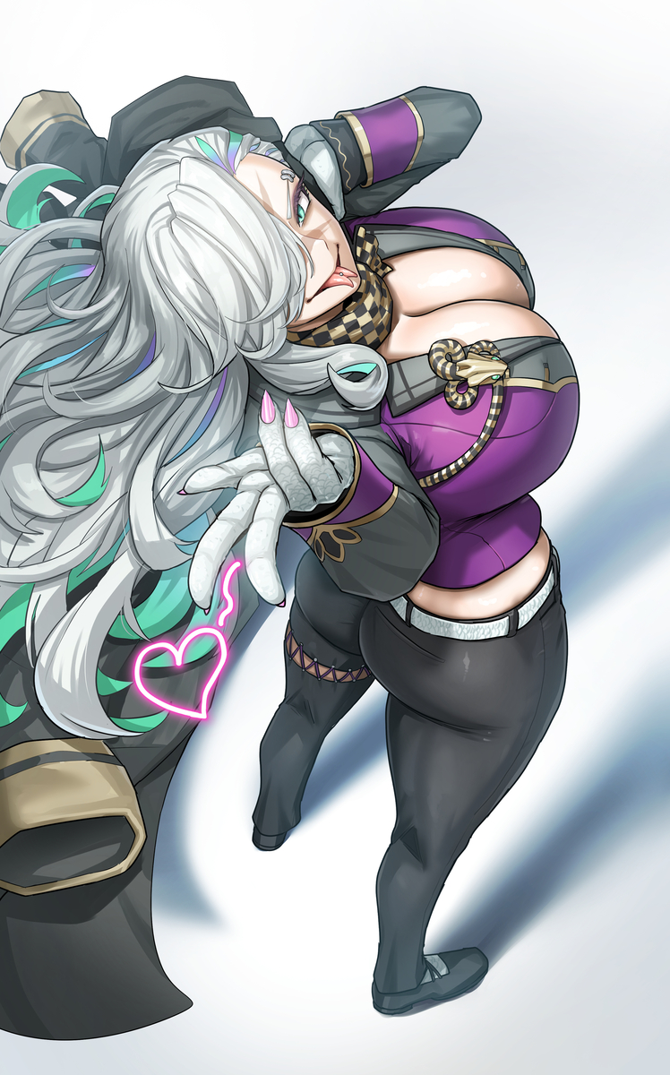 This is a pixiv picture whose title is 라미아.