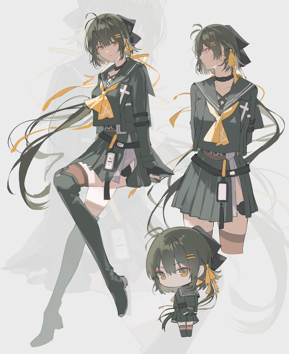 This is a pixiv picture whose title is スタートーチ学園旧制服ver. 漂泊者.