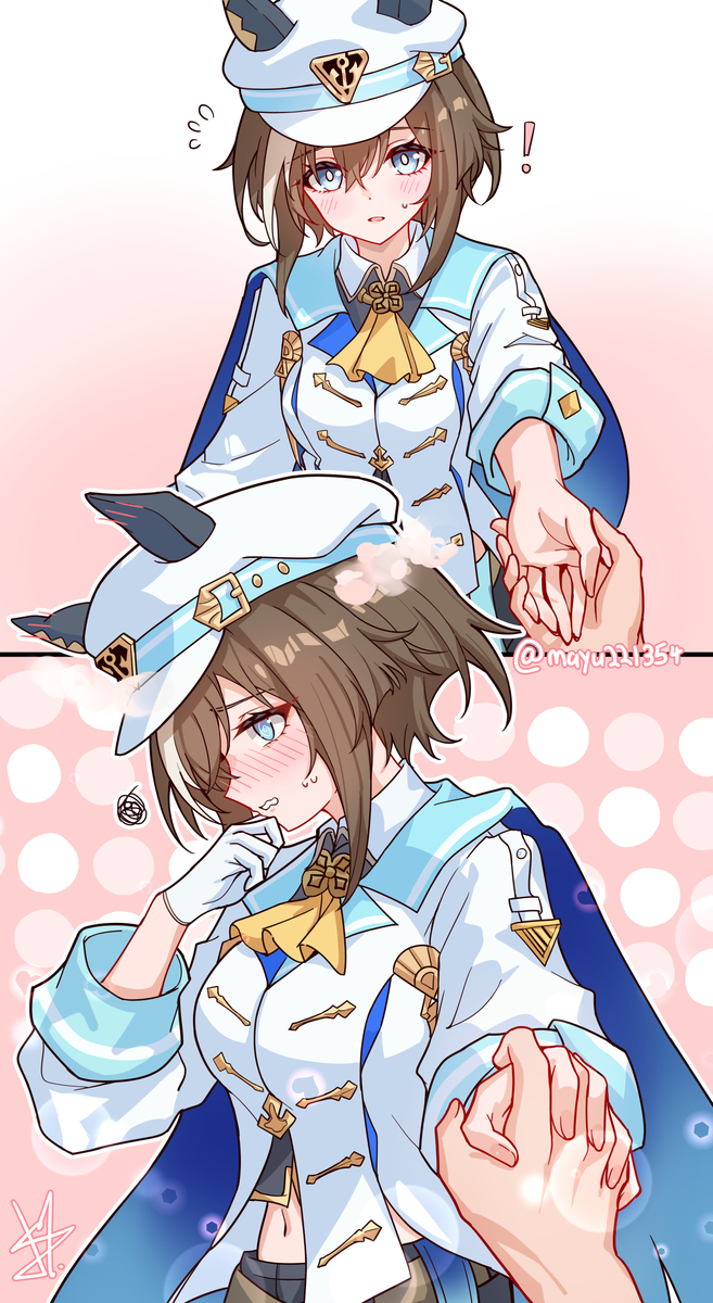 This is a pixiv picture whose title is 牵牵手.